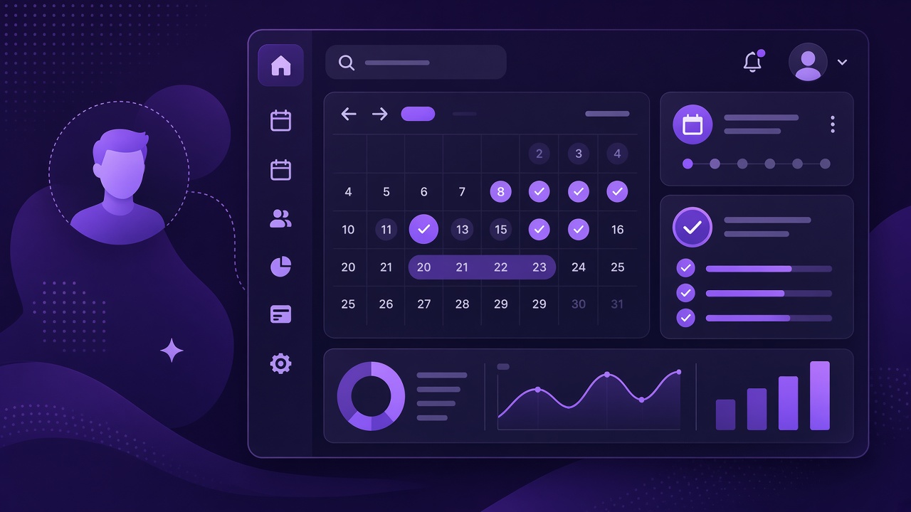 Booking calendar dashboard
